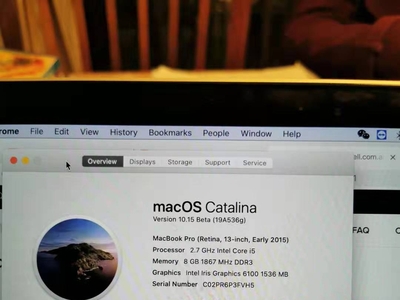 2015年Macbook Pro 13” i5 8G 256G 完美状 ...