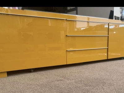 近新IKEA宜家亮黄色电视柜