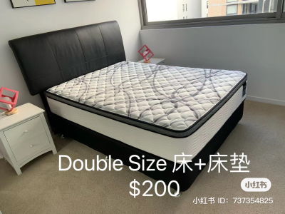 悉尼山区Double size床+床垫 自取